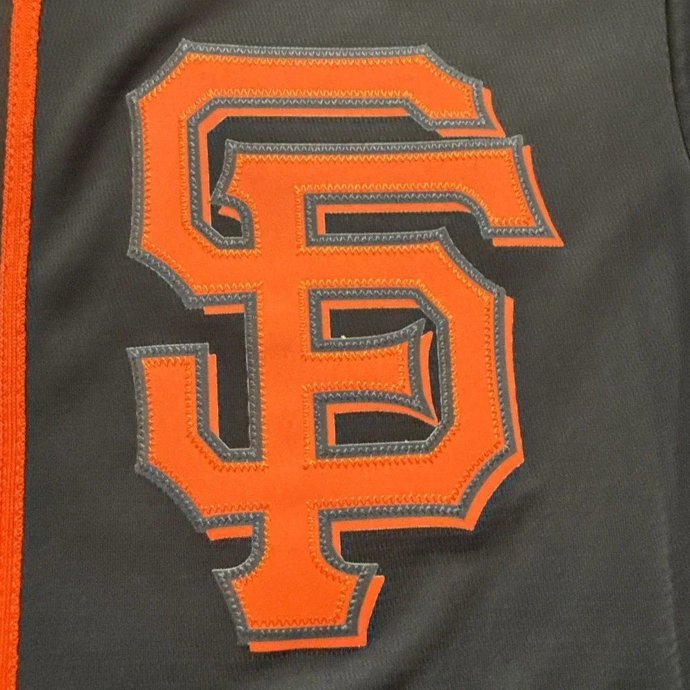 Nike San Francisco Giants Brandon Crawford #35 MLB Baseball Jersey Men's M Black